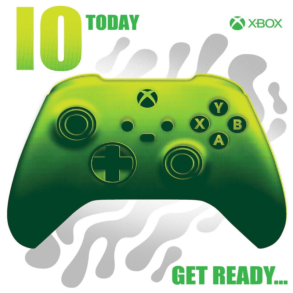 XBOX Age 10 Birthday Card