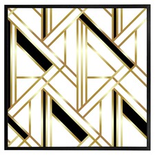 Golden art deco (Picture Frame) Black | XS