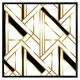 image 1 of Golden art deco (Picture Frame) Black | XS