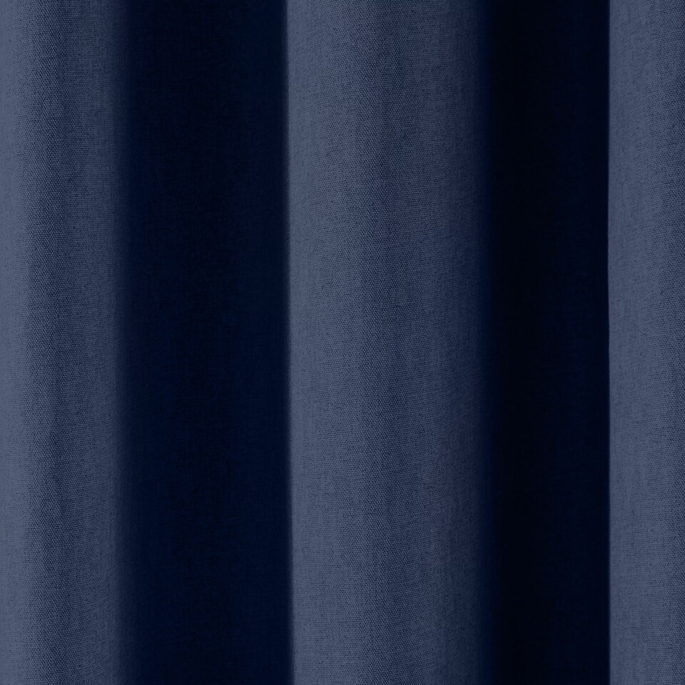 image 1 of Fusion Sorbonne Eyelet Curtains Navy