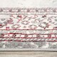 image 4 of KUKOON Silver Grey Red Distressed Traditional Medallion Runner Rug 60cm x 240cm | Grey
