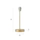 image 7 of ValueLights Charlie Brushed Gold Table Lamp Base Only | Gold