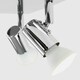 image 2 of ValueLights Pair Of Modern Square Chrome 4 Way GU10 Ceiling Spotlights Chrome
