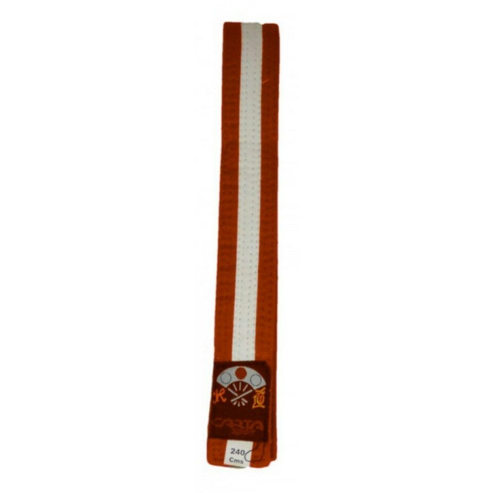 Carta Sport Karate Belt - Orange/White - One Size