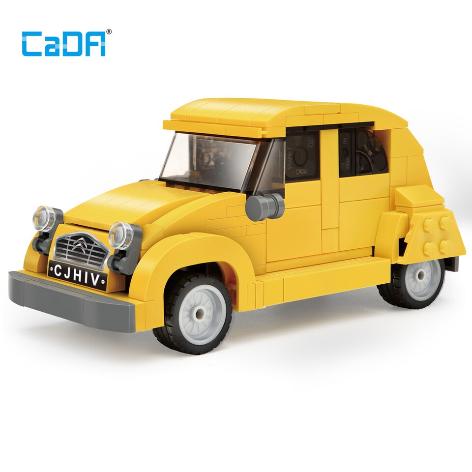 image 1 of CaDa 1:24 Citroen 2CV Retro Car Construction Set 298 Pieces