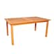 image 8 of Grasmere Outdoor 6 Person Rectangular Wooden Garden Patio Table