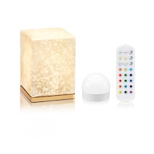 Omniance Delphine Rechargeable Wireless Table Lamp with Remote | Cream