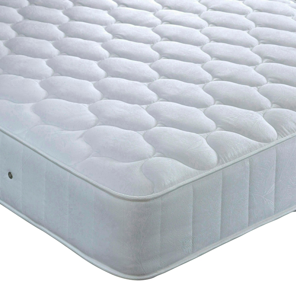 image 1 of Brandon Oatmeal Fabric Ottoman Bed And Neptune Spring Mattress Double | Multi