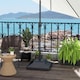 image 2 of Outsunny 60kg Square Parasol Base with Wheels Fillable Plastic Umbrella Stand | Black | Black