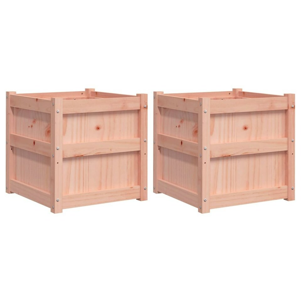 Garden Planters 2 pcs Solid Wood Douglas Tesco Groceries