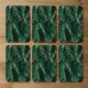 image 4 of Tropical Leaves on Black (Coaster)