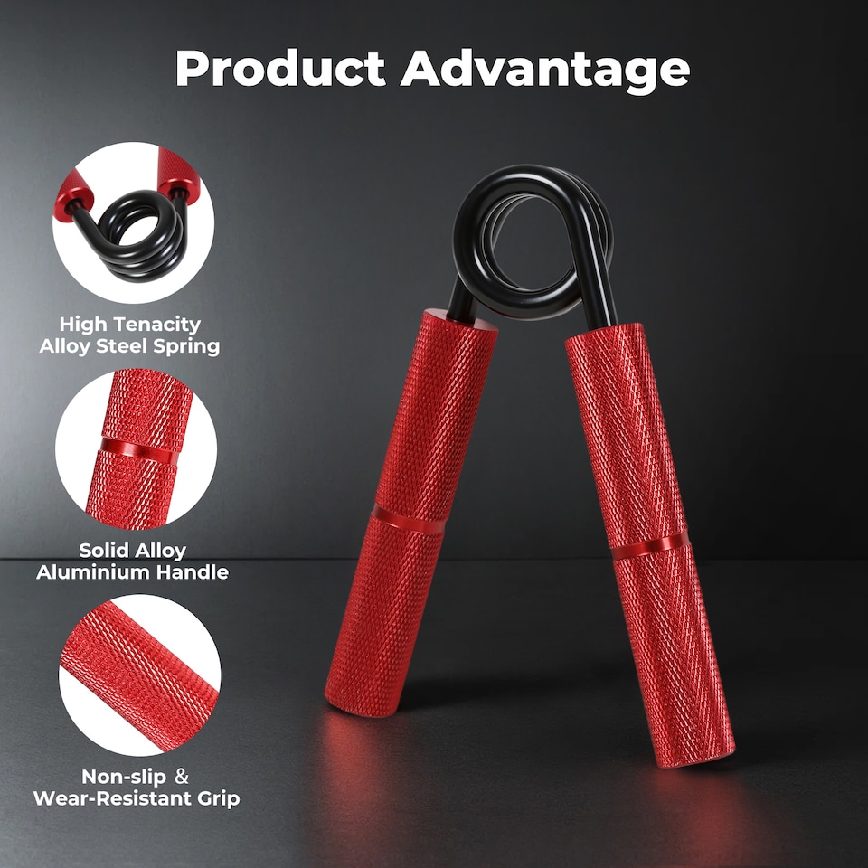 image 1 of Centra Hand Grip Strengthener Metal Non-Slip Gym Trainer Set