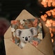 image 3 of Cute Happy Koala in Flowers For Her Birthday Card