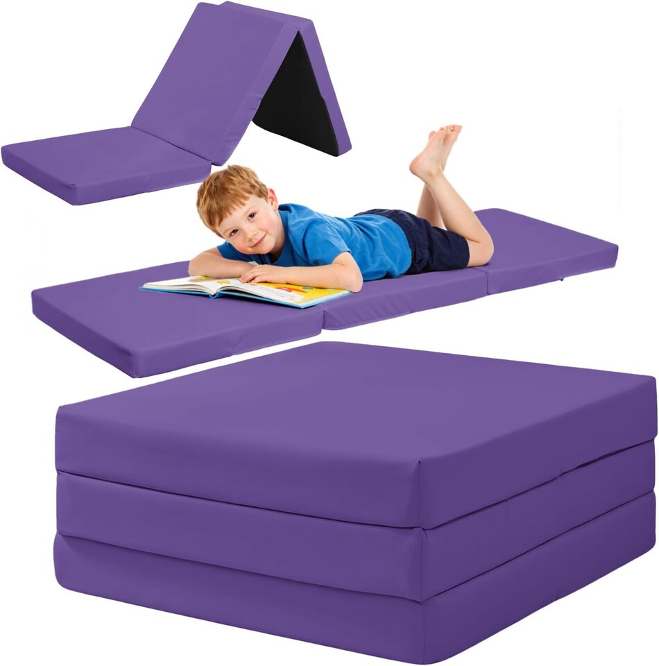 image 1 of Tri Fold Fold Out Z Bed Futon Sofa Chair Mattress