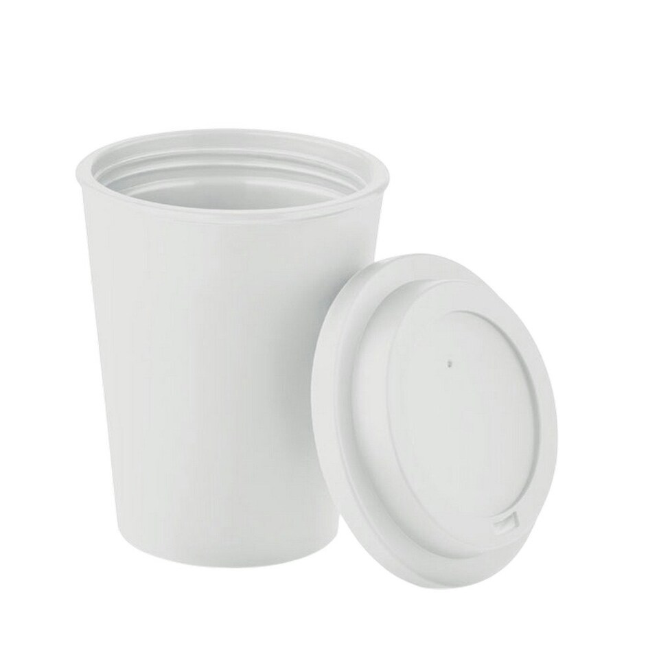 image 1 of MidOcean Nola Polypropylene Double Wall 300ml Tumbler - White - One Size White