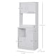 image 7 of HOMCOM Freestanding Kitchen Cabinet Storage Unit Pantry Cupboard, White
