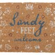 image 3 of Something Different Sandy Feet Welcome Door Mat - Natural - One Size