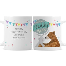 Personalised Daddy Bear Bunting Mug White
