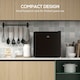 image 5 of HOMCOM 35L Tabletop Freezer with Adjustable Temperature Wire Shelf Black