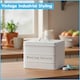 image 7 of Harbour Housewares Washing Tablet Storage Container - Metal Vintage Industrial Under Sink Storage Caddy Cupboard Organiser | Grey | Grey | 1