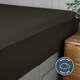 image 2 of Silentnight Supersoft Fitted Sheet | Black | Double