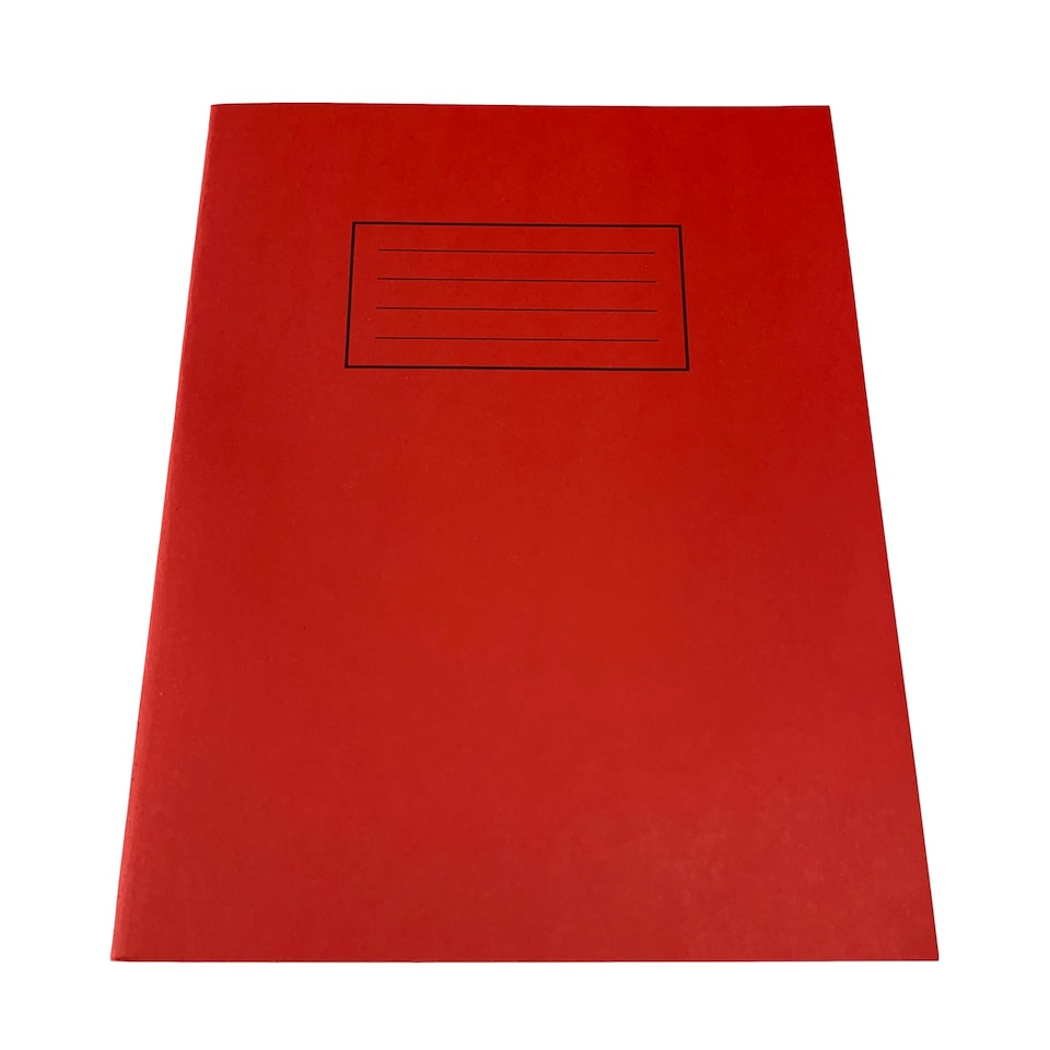 image 1 of Janrax 9x7" Red 80 Pages Feint and Ruled Exercise Book