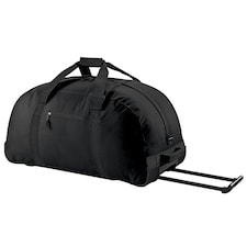 BagBase Classic Wheelie Holdall / Duffle Travel Bag - Black - One Size