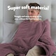 image 3 of Slumberdown Comfy Hugs Heated Throw, Plum