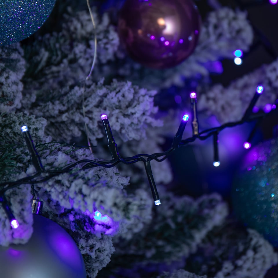 6m 240 LED TreeBrights Christmas String Lights with Timer in Blue ...