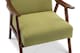 image 5 of Fabric Cotton Lime Green Selma Accent Chair