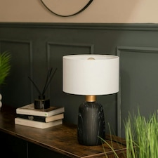 ValueLights Selma Black Table Lamp