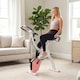 image 8 of HOMCOM 2-In-1 Folding Exercise Bike with 8-Level Magnetic Resistance Pink | Pink