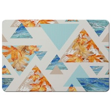 Triangles with maple, oak leaves, marble (Placemat)