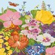 image 5 of RHS Paint By Numbers Hanging Kit With 24 Paints, 3 Brushes, 400 x 500 mm, Meadow