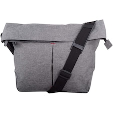 Lorenz Large Modern Look Work School Cross Body / Shoulder / Messenger Bag Inner Tablet Sleeve | Grey | Grey