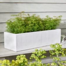 Mela Wide White Planter White
