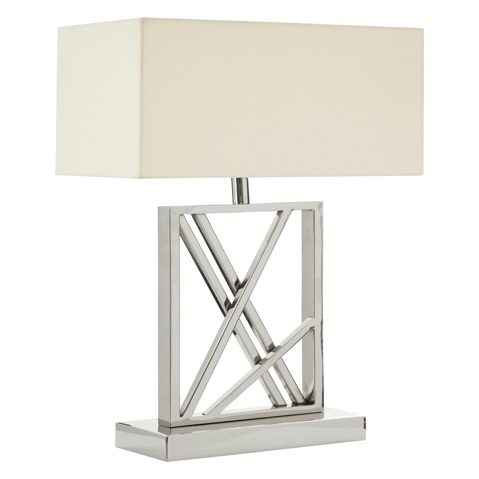 image 1 of Interiors by Premier Trajectory Table Lamp Silver