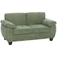 image 1 of HOMCOM 2 Seater Sofa, Chenille Small Sofa with Spring Cushions | Black | Dark Green | Two Seater