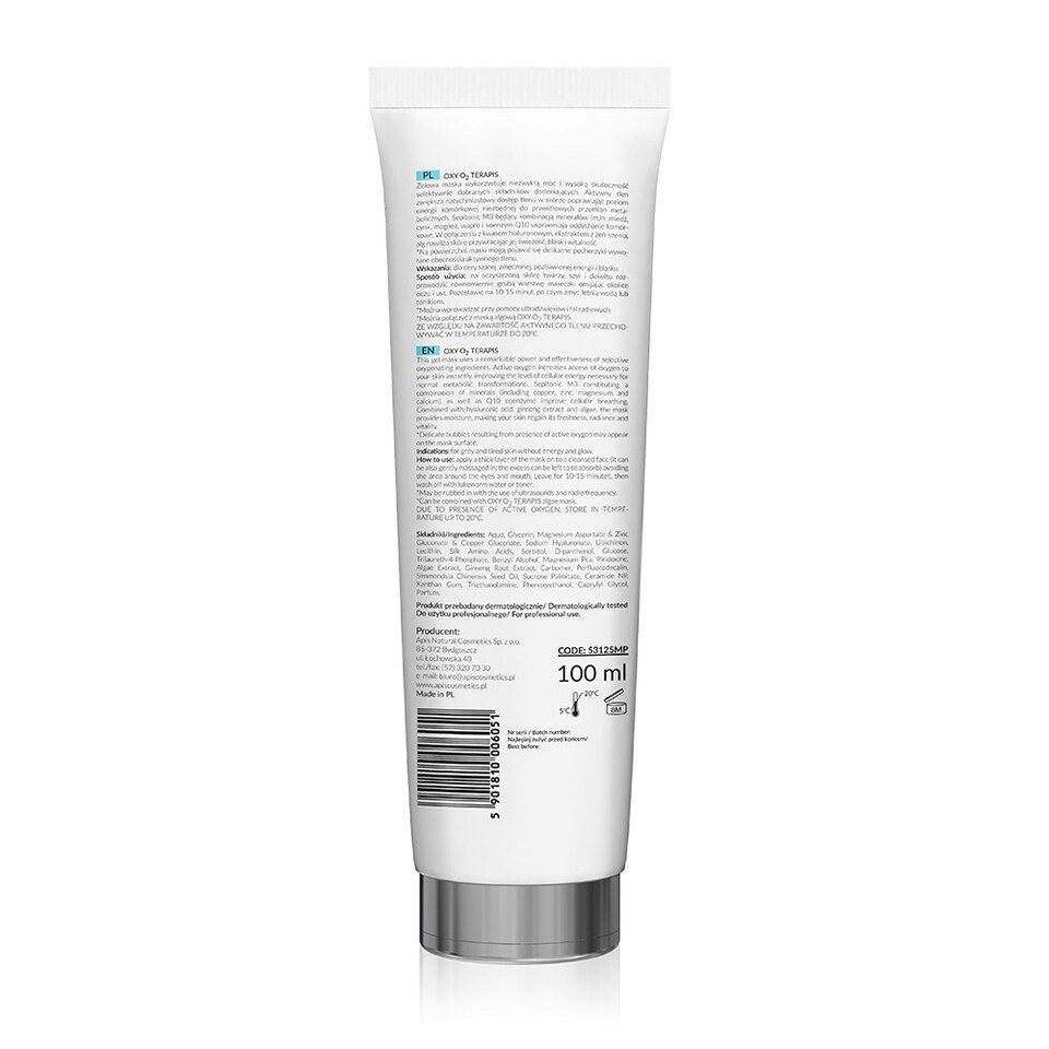 image 1 of Apis Professional Oxy O2 Terapis Oxygenating 3in1 Gel Mask with Active Oxygen 100ml
