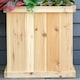 image 8 of Outsunny Wooden Garden Planter & Bench Combination Garden Raised Bed Natural
