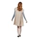 image 2 of M3GAN Womens/Ladies Costume Dress - Beige/Blue/Red - 10 UK - 12 UK One Size