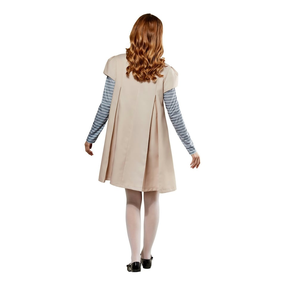 image 1 of M3GAN Womens/Ladies Costume Dress - Beige/Blue/Red - 10 UK - 12 UK One Size