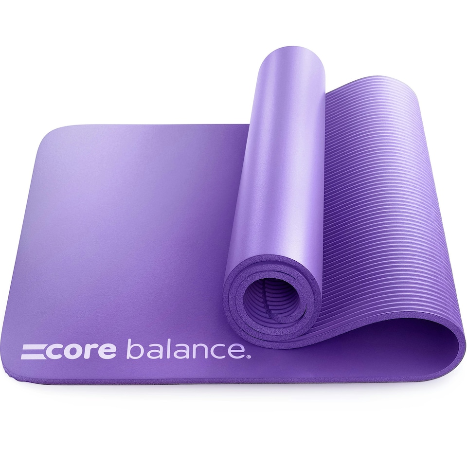image 1 of Pilates Mat with Strap (10mm Thick) - Purple