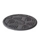 image 2 of Stepping Stones Rubber Path Walkway Stone Geo Leaves Design - Grey - Pack of 4 | Grey | Grey | Pack of 4
