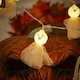 image 4 of Living and Home Halloween 20 LED Ghost Skull Face String Lights