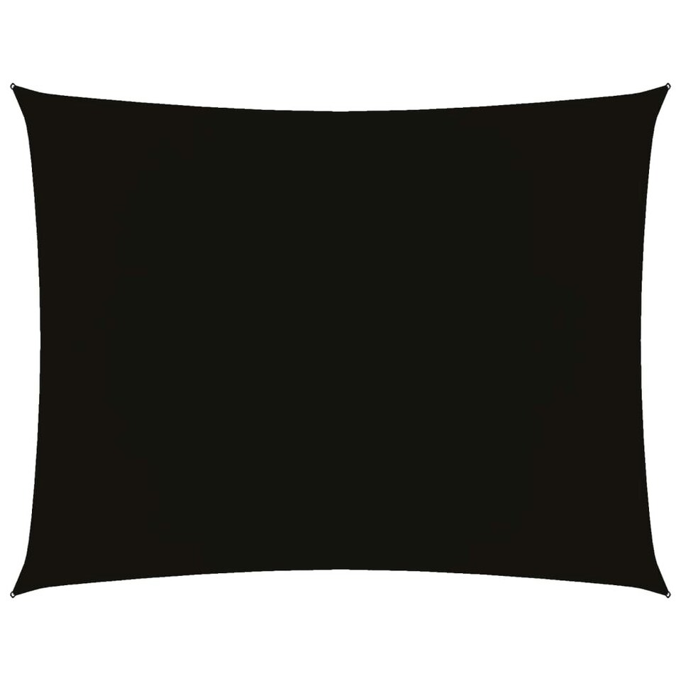 Sunshade Sail Oxford Fabric Rectangular 2x3 m Black Tesco Groceries