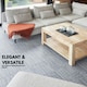 image 8 of NOVECRAFTO Peel & Stick Floor Tiles – Grey Carpet Effect, 12x12in (30.5x30.5cm), Self Adhesive, Durable, Easy Clean, Carpet Imitation Style Grey | 2.79 sqm