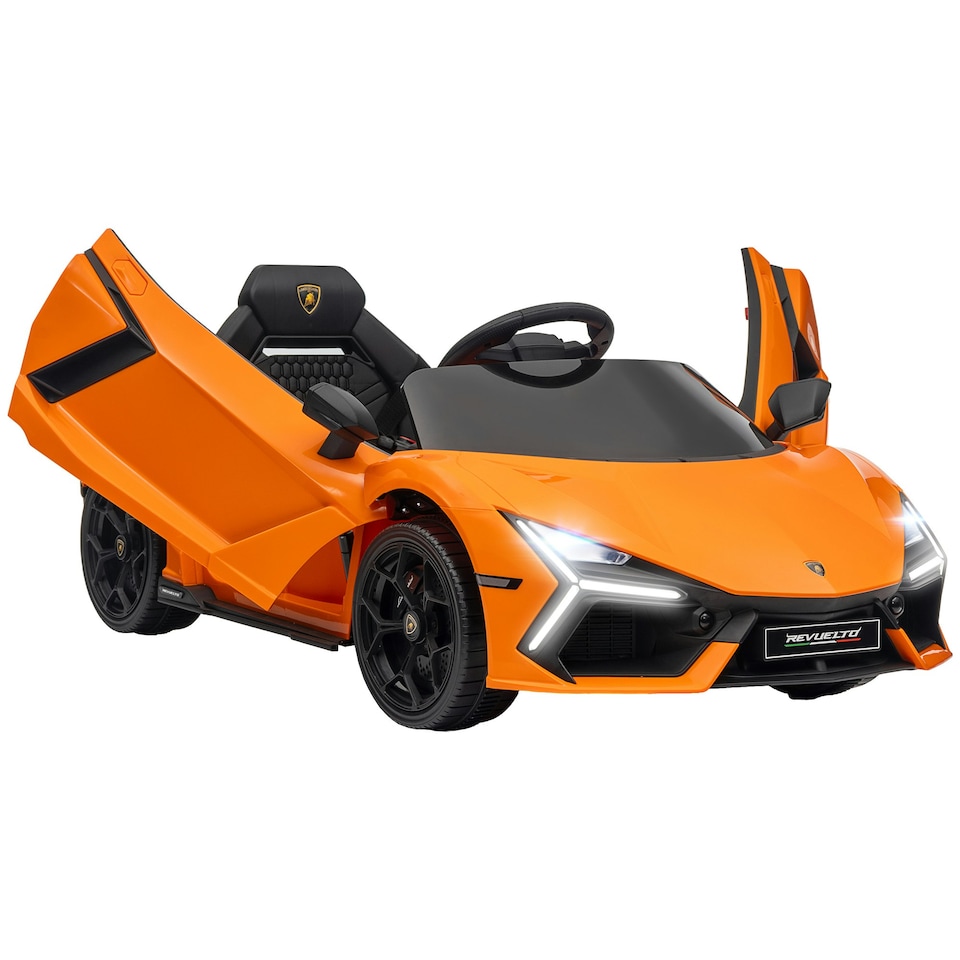 image 1 of AIYAPLAY Lamborghini Revuelto Licensed Ride On Car, with Suspension, Orange