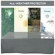 image 8 of Outsunny 205x192cm Outdoor Garden Furniture Protective Cover Water UV Resistant Grey