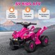 image 6 of AIYAPLAY 6V Kids Electric Quad Bike with Music, Forward Function, Pink